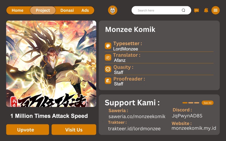 Baca Komik 1 Million Times Attack Speed Chapter 105 Gambar 1