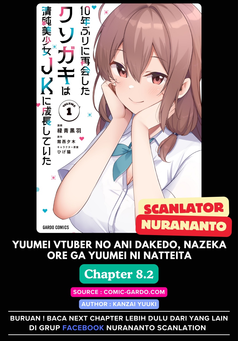 Baca Komik 10-Nen Buri ni Saikai shita Kusogaki wa Seijun Bishoujo JK ni Seichou shiteita Chapter 8.2 Gambar 1