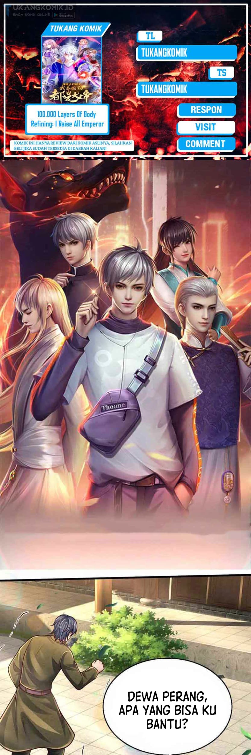 Baca Komik 100.000 Layers Of Body Refining: I Raise All Emperor Chapter 250 Gambar 1