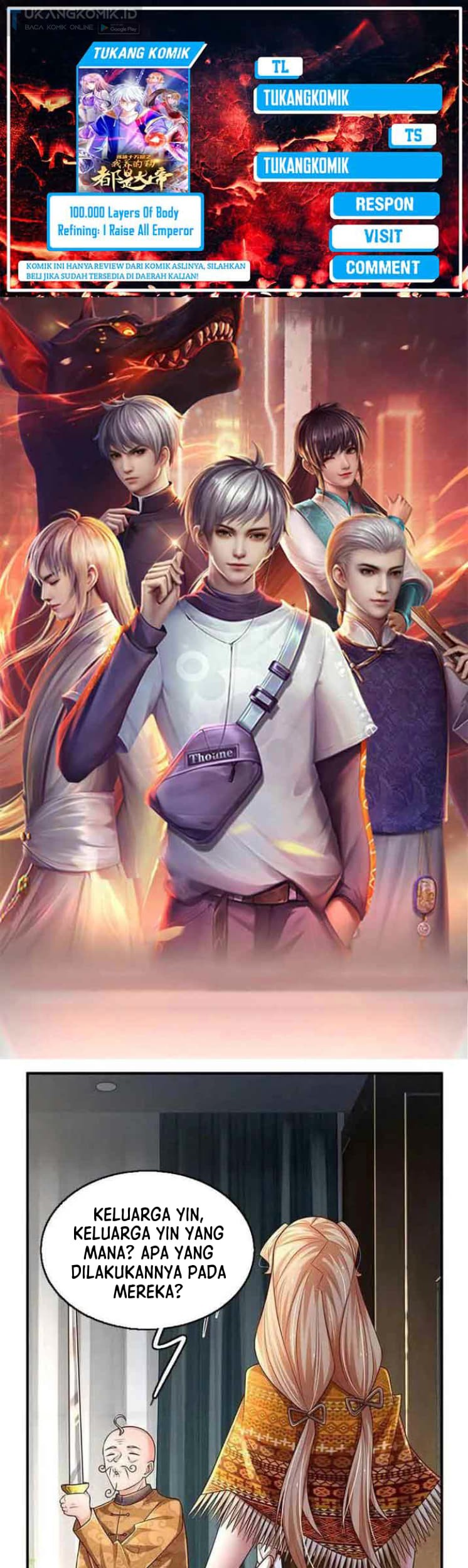 Baca Komik 100.000 Layers Of Body Refining: I Raise All Emperor Chapter 253 Gambar 1