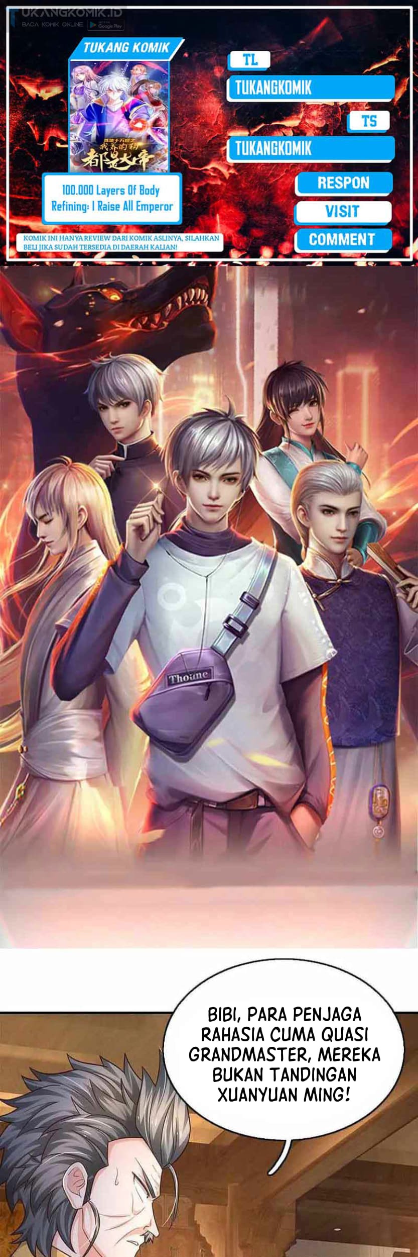 Baca Komik 100.000 Layers Of Body Refining: I Raise All Emperor Chapter 258 Gambar 1