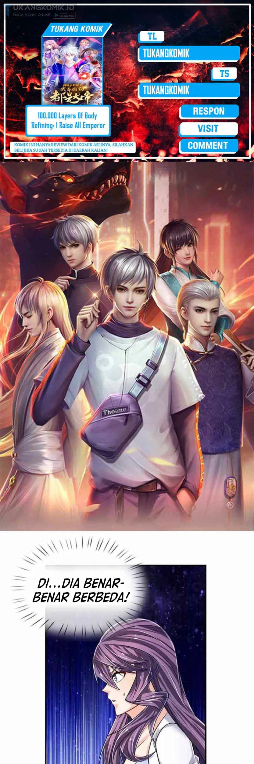 Baca Komik 100.000 Layers Of Body Refining: I Raise All Emperor Chapter 280 Gambar 1
