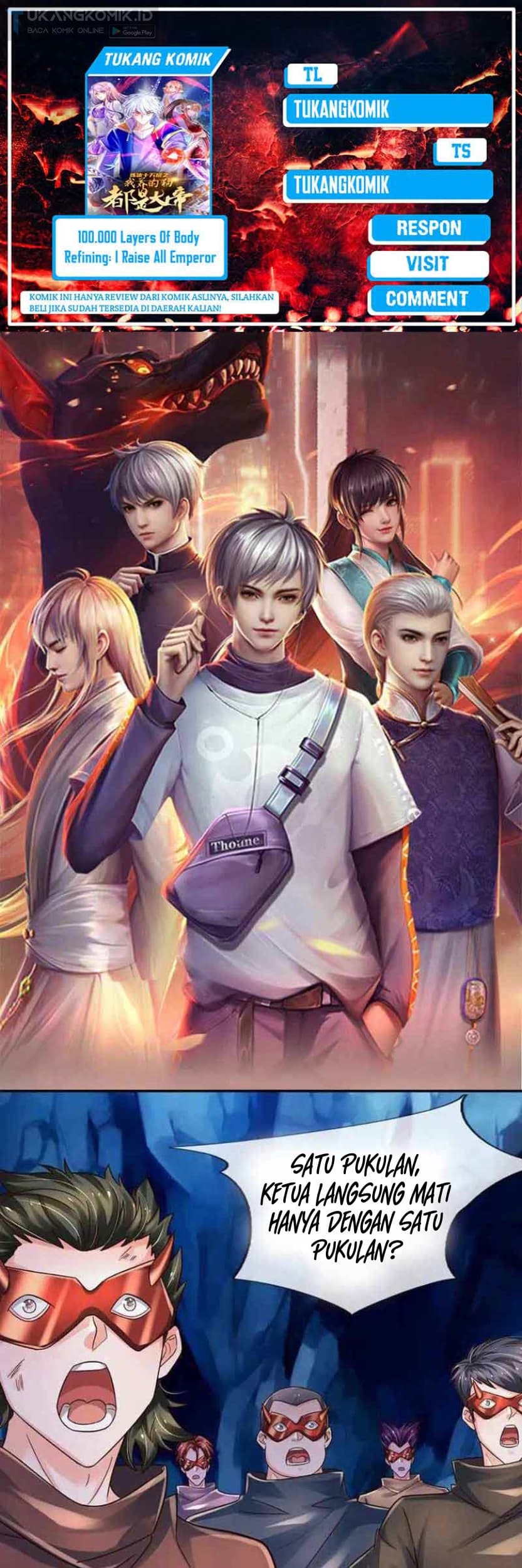 Baca Komik 100.000 Layers Of Body Refining: I Raise All Emperor Chapter 281 Gambar 1
