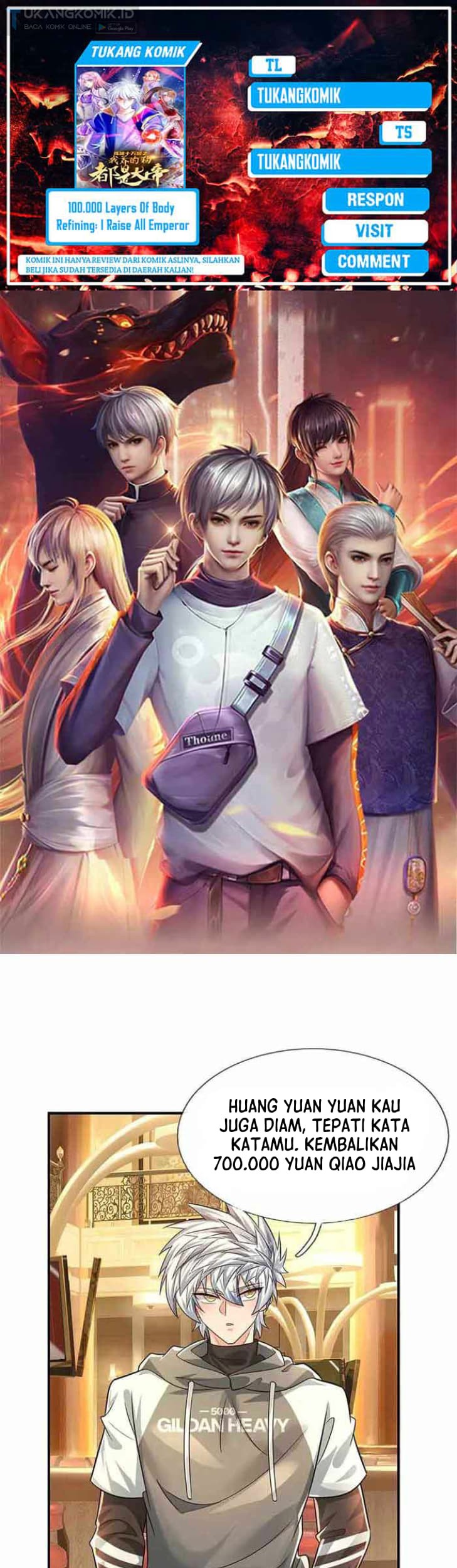 Baca Komik 100.000 Layers Of Body Refining: I Raise All Emperor Chapter 290 Gambar 1
