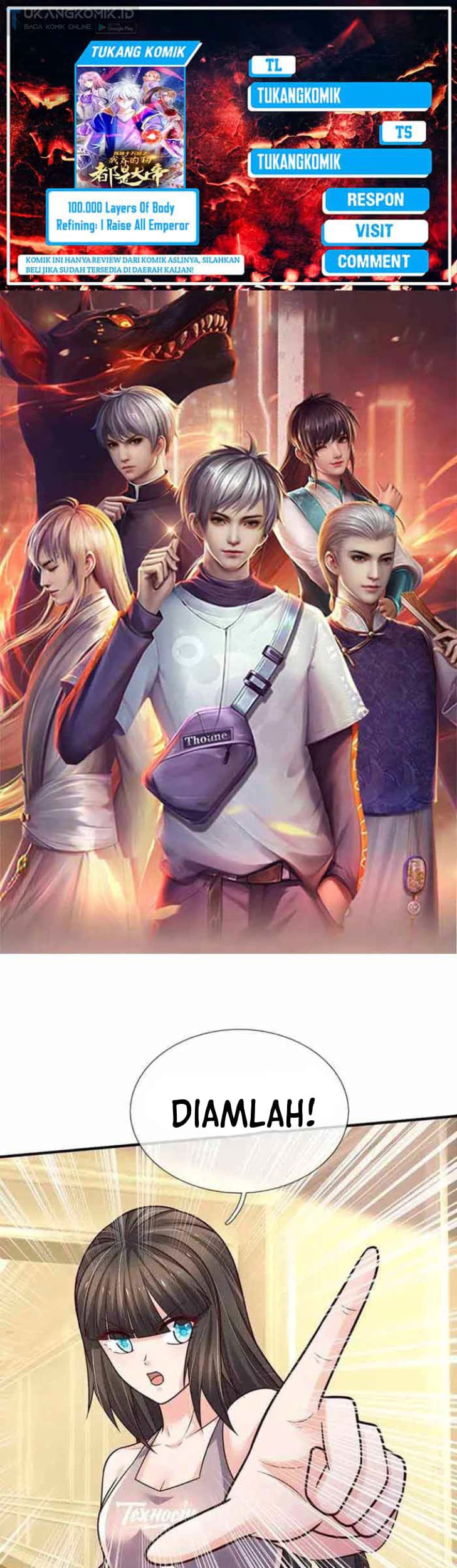 Baca Komik 100.000 Layers Of Body Refining: I Raise All Emperor Chapter 294 Gambar 1