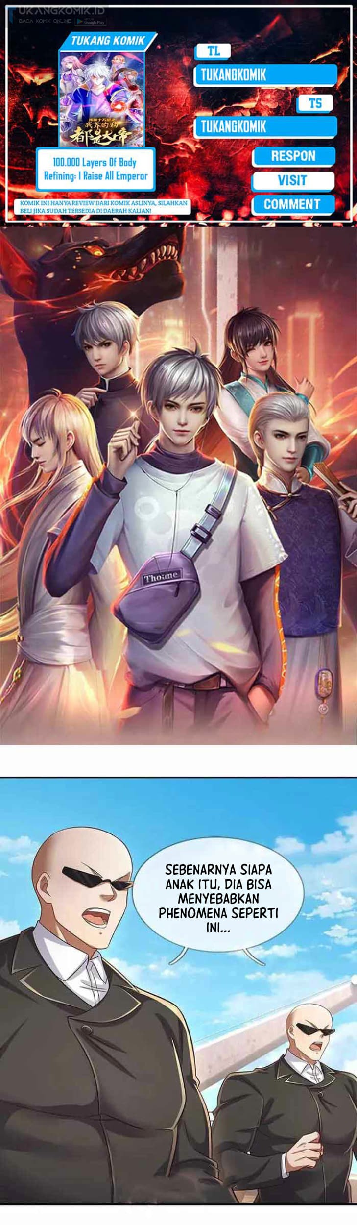 Baca Komik 100.000 Layers Of Body Refining: I Raise All Emperor Chapter 296 Gambar 1