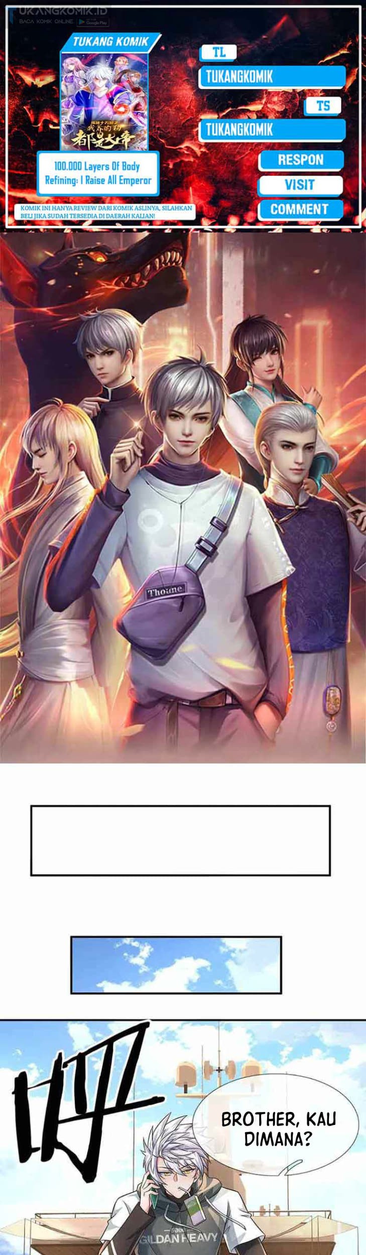 Baca Komik 100.000 Layers Of Body Refining: I Raise All Emperor Chapter 300 Gambar 1