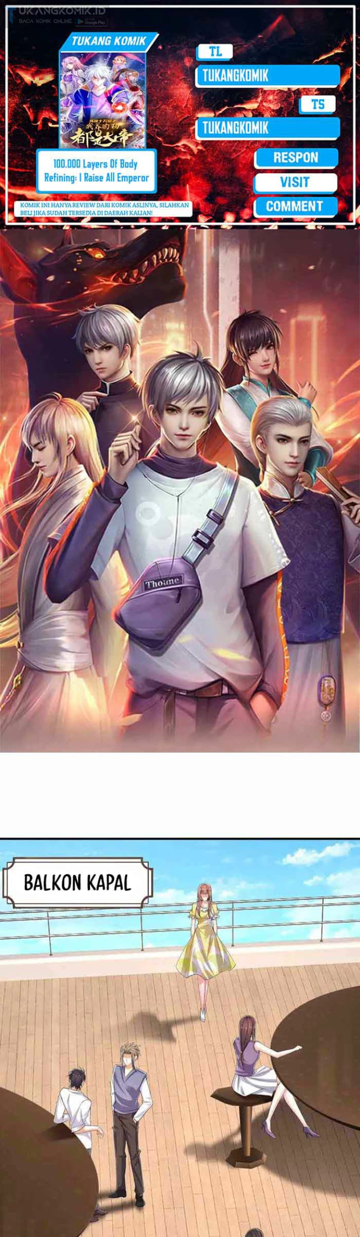 Baca Komik 100.000 Layers Of Body Refining: I Raise All Emperor Chapter 301 Gambar 1