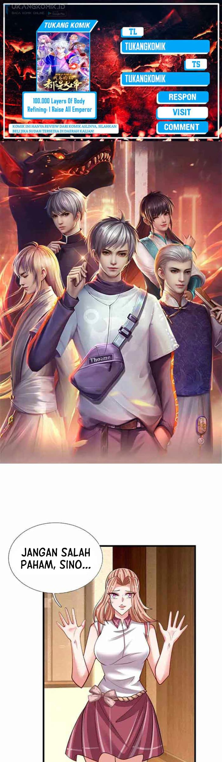 Baca Komik 100.000 Layers Of Body Refining: I Raise All Emperor Chapter 302 Gambar 1