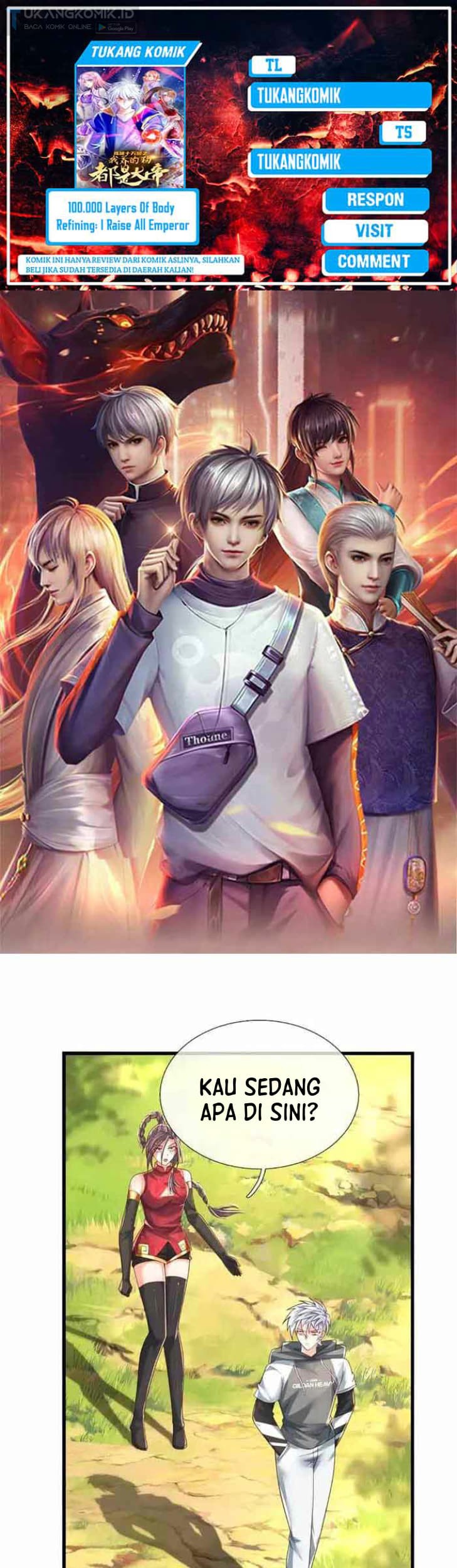 Baca Komik 100.000 Layers Of Body Refining: I Raise All Emperor Chapter 307 Gambar 1