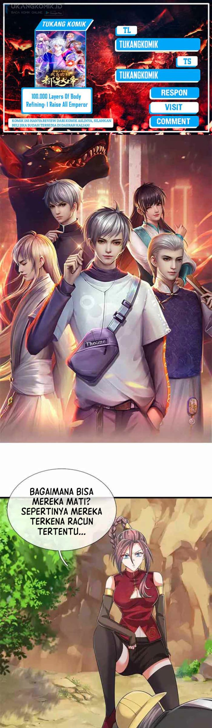 Baca Komik 100.000 Layers Of Body Refining: I Raise All Emperor Chapter 309 Gambar 1