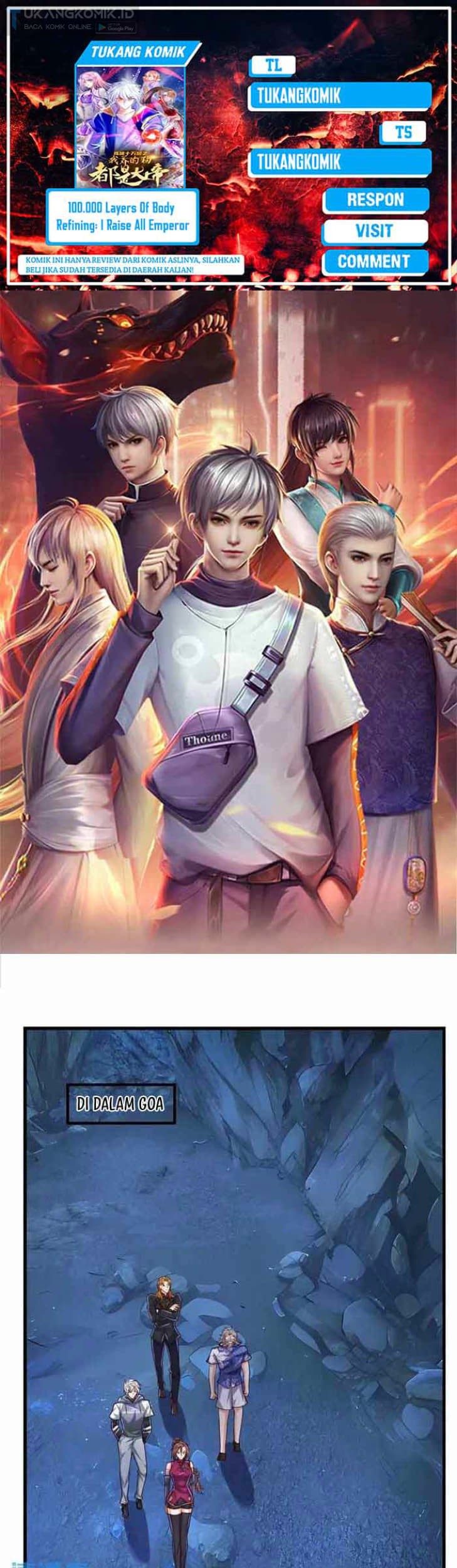 Baca Komik 100.000 Layers Of Body Refining: I Raise All Emperor Chapter 310 Gambar 1
