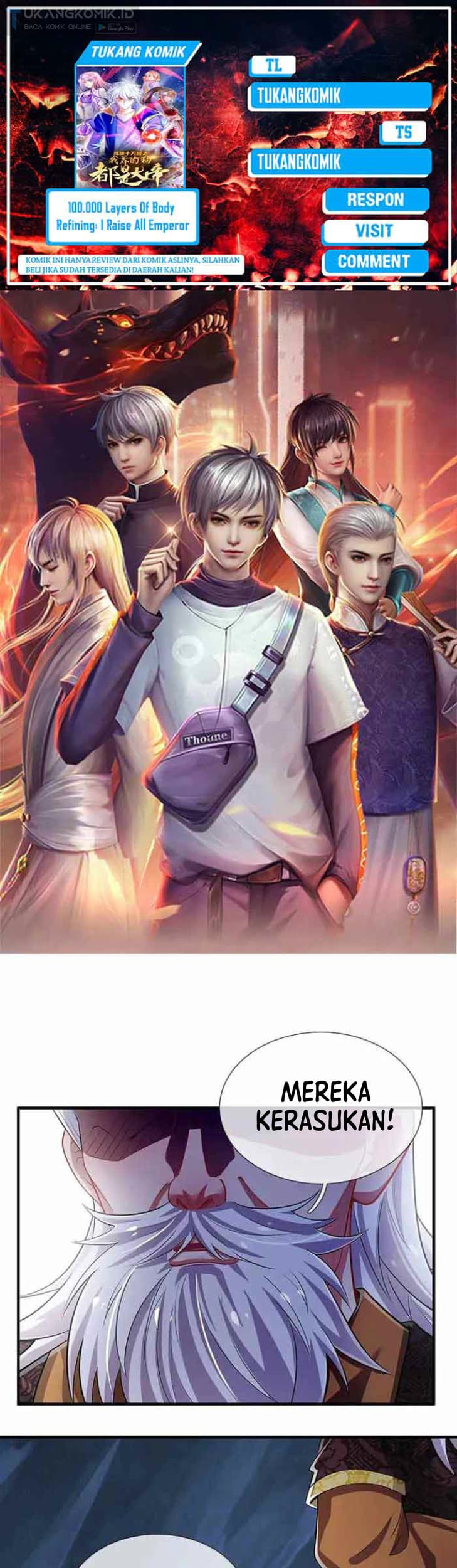 Baca Komik 100.000 Layers Of Body Refining: I Raise All Emperor Chapter 311 Gambar 1