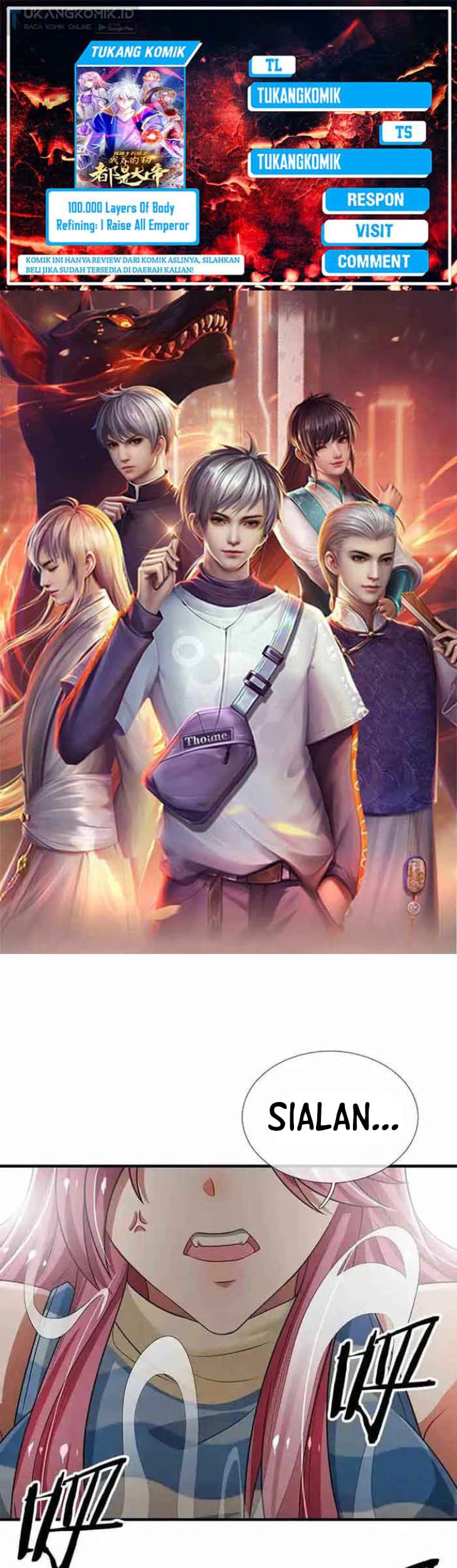 Baca Komik 100.000 Layers Of Body Refining: I Raise All Emperor Chapter 315 Gambar 1