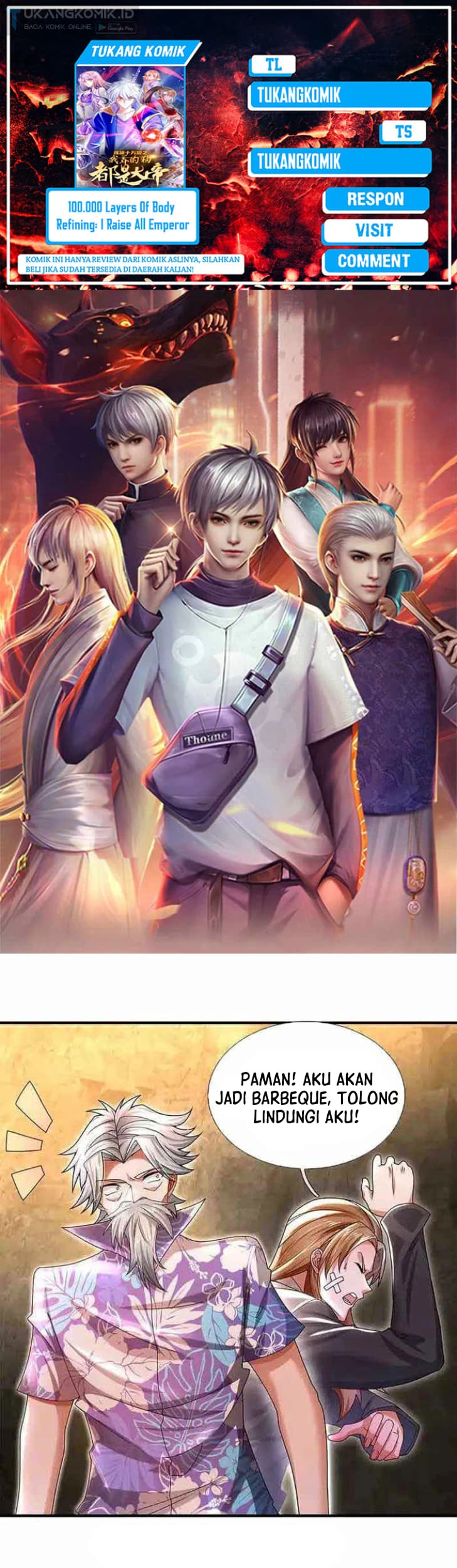 Baca Komik 100.000 Layers Of Body Refining: I Raise All Emperor Chapter 316 Gambar 1