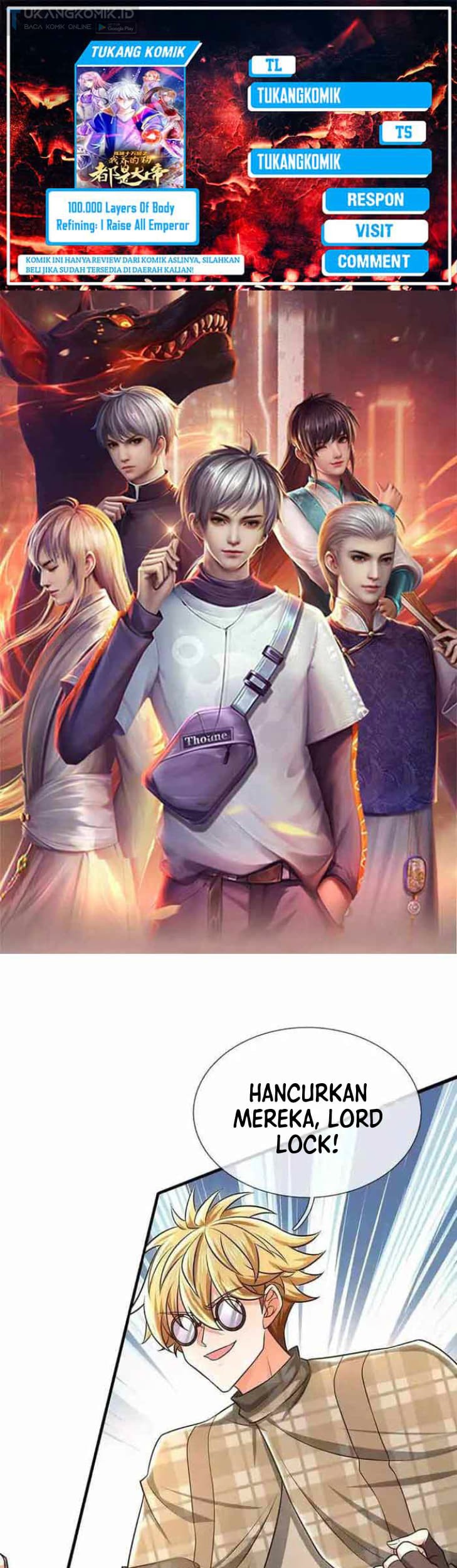Baca Komik 100.000 Layers Of Body Refining: I Raise All Emperor Chapter 319 Gambar 1