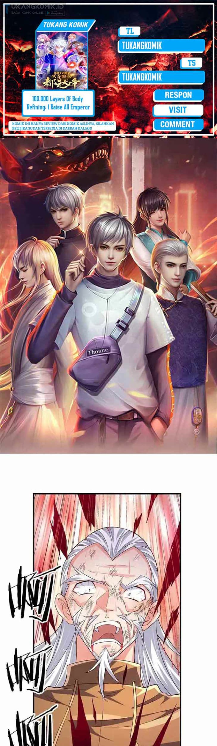 Baca Komik 100.000 Layers Of Body Refining: I Raise All Emperor Chapter 320 Gambar 1