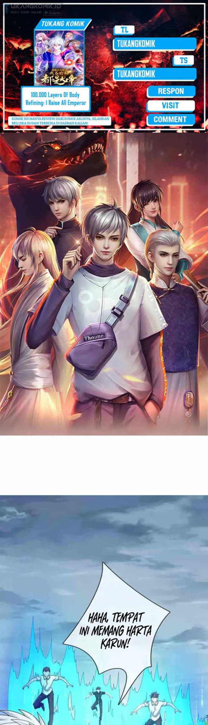 Baca Komik 100.000 Layers Of Body Refining: I Raise All Emperor Chapter 334 Gambar 1