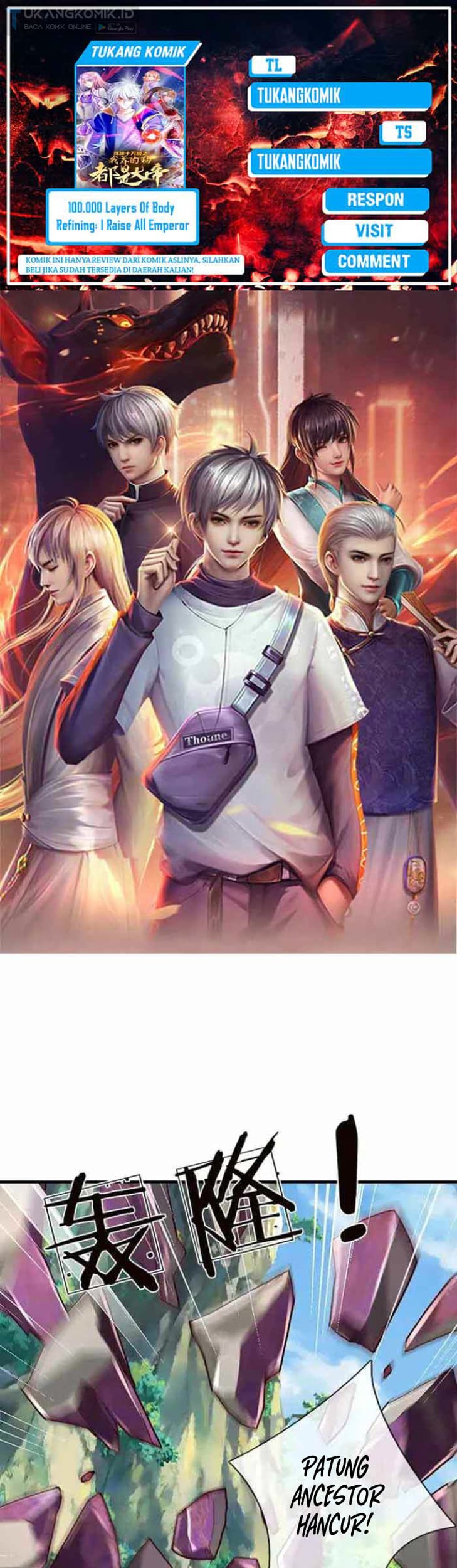 Baca Komik 100.000 Layers Of Body Refining: I Raise All Emperor Chapter 339 Gambar 1