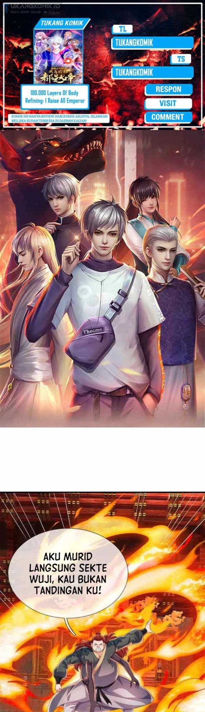 Baca Komik 100.000 Layers Of Body Refining: I Raise All Emperor Chapter 342 Gambar 1