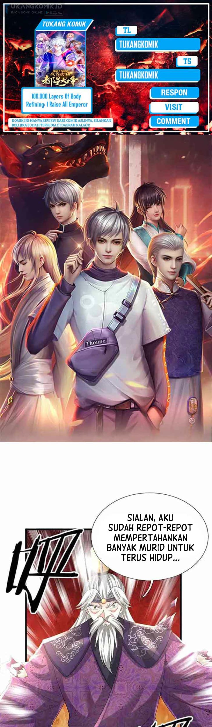 Baca Komik 100.000 Layers Of Body Refining: I Raise All Emperor Chapter 343 Gambar 1