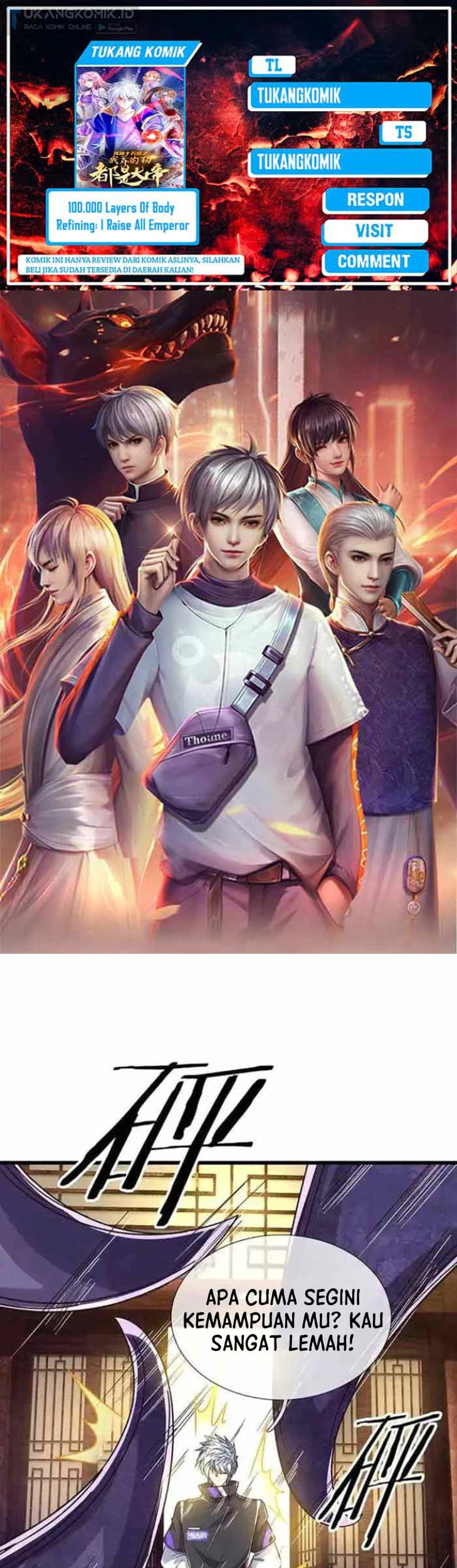 Baca Komik 100.000 Layers Of Body Refining: I Raise All Emperor Chapter 344 Gambar 1
