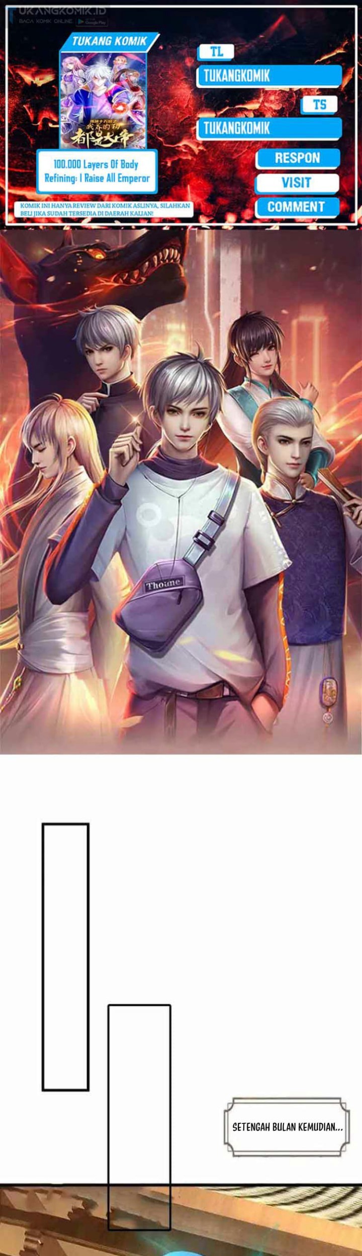 Baca Komik 100.000 Layers Of Body Refining: I Raise All Emperor Chapter 345 Gambar 1