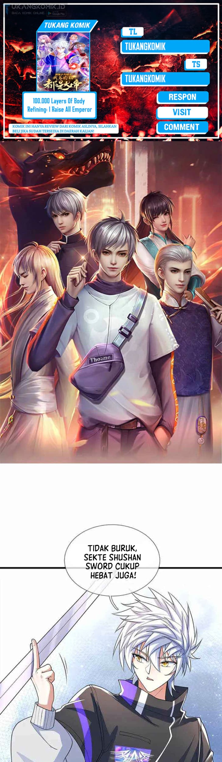 Baca Komik 100.000 Layers Of Body Refining: I Raise All Emperor Chapter 347 Gambar 1