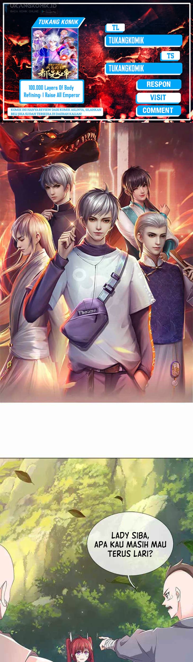 Baca Komik 100.000 Layers Of Body Refining: I Raise All Emperor Chapter 348 Gambar 1