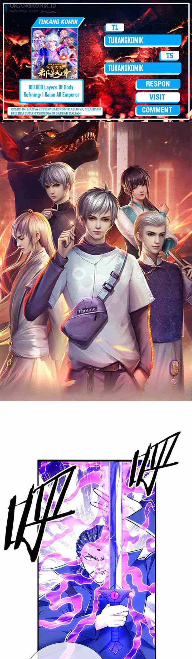 Baca Komik 100.000 Layers Of Body Refining: I Raise All Emperor Chapter 351 Gambar 1