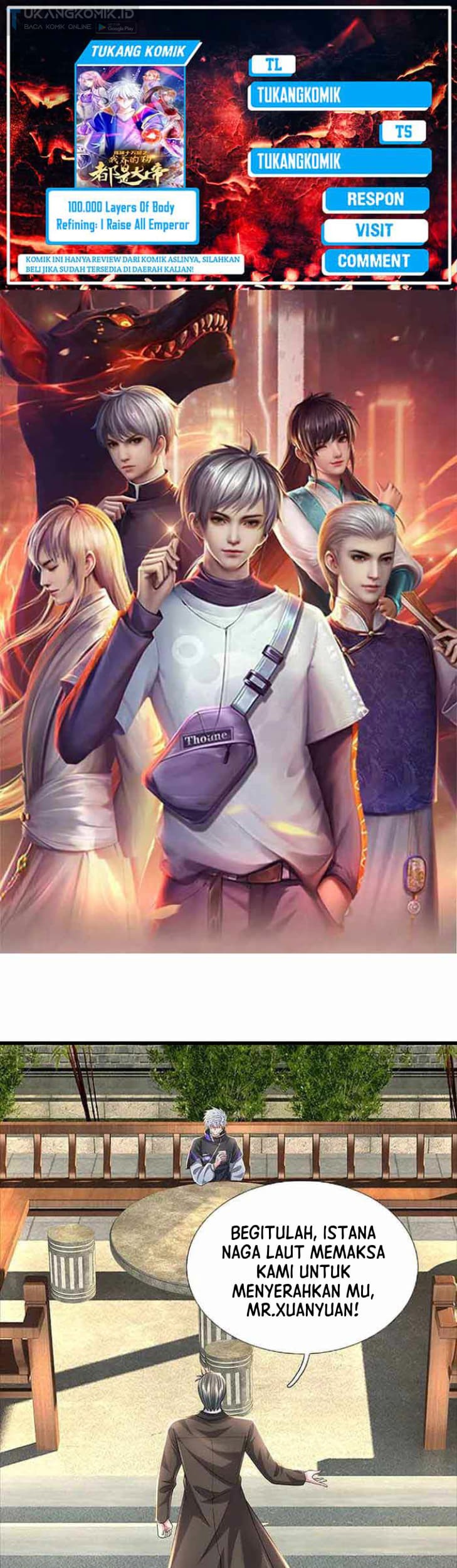 Baca Komik 100.000 Layers Of Body Refining: I Raise All Emperor Chapter 354 Gambar 1