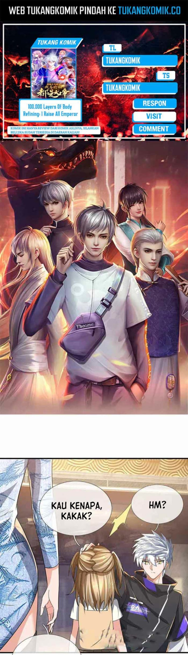Baca Komik 100.000 Layers Of Body Refining: I Raise All Emperor Chapter 356 Gambar 1