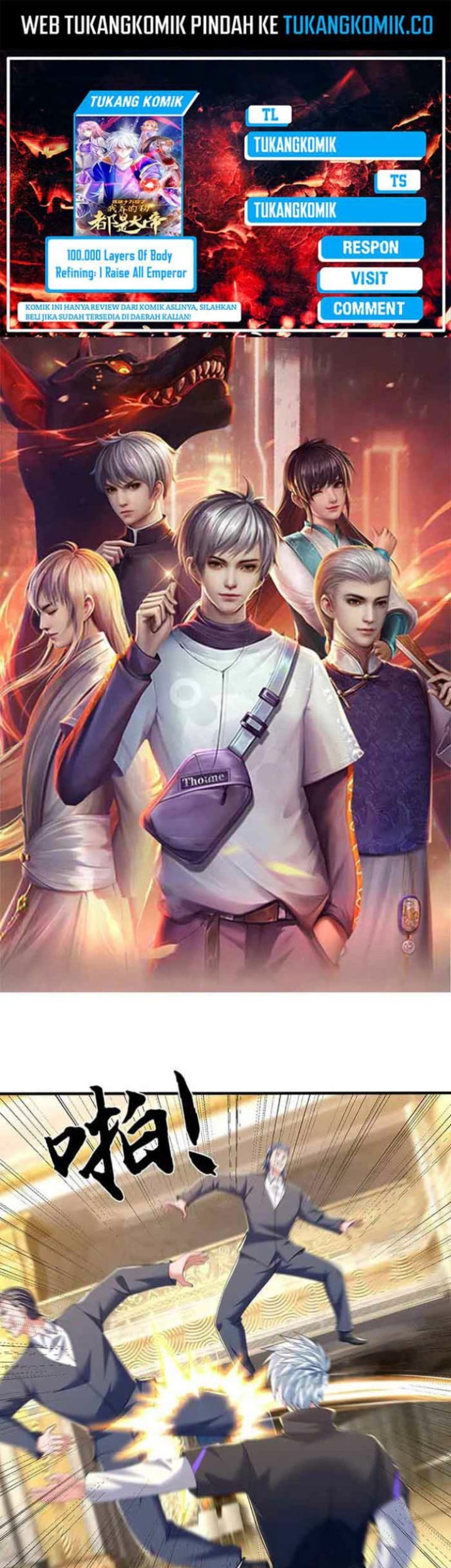 Baca Komik 100.000 Layers Of Body Refining: I Raise All Emperor Chapter 357 Gambar 1