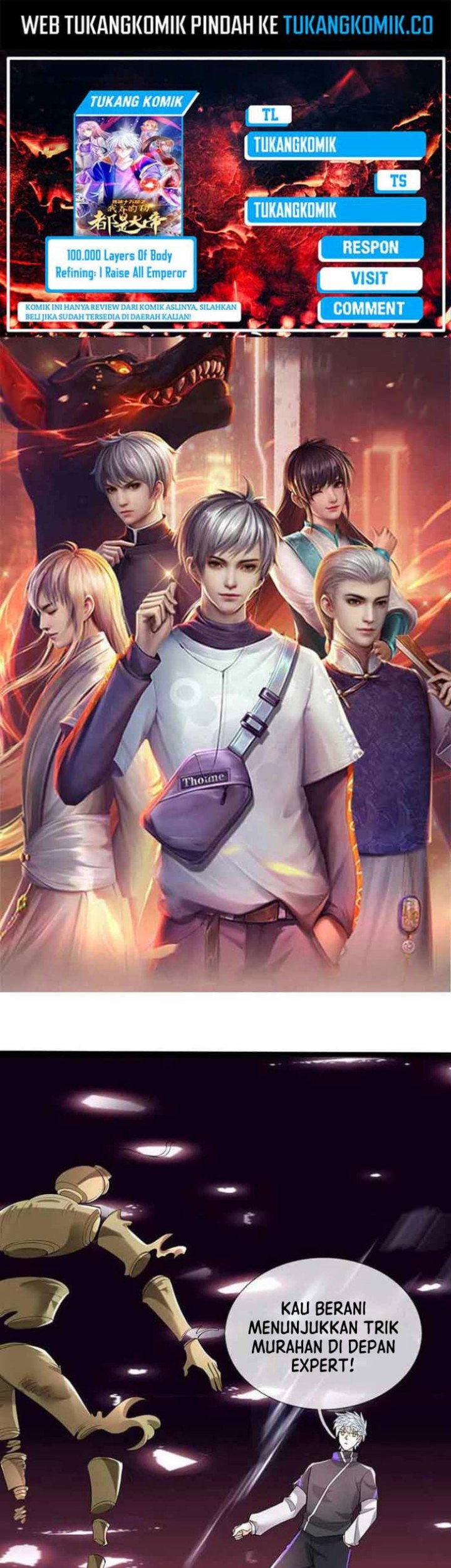 Baca Komik 100.000 Layers Of Body Refining: I Raise All Emperor Chapter 360 Gambar 1