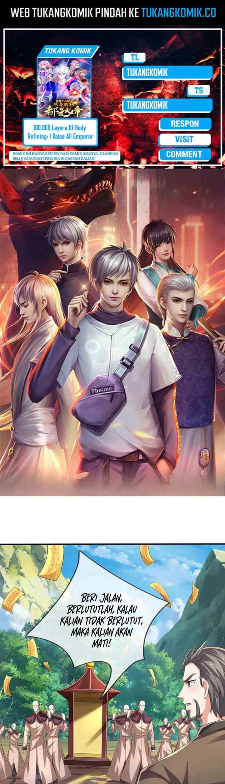 Baca Komik 100.000 Layers Of Body Refining: I Raise All Emperor Chapter 362 Gambar 1