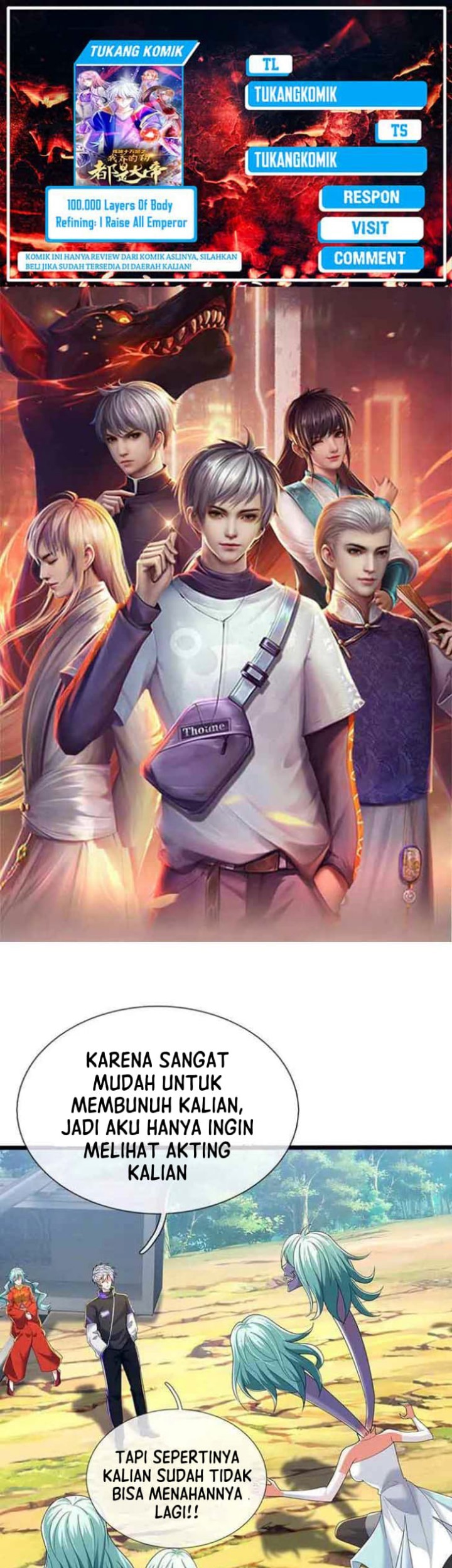 Baca Komik 100.000 Layers Of Body Refining: I Raise All Emperor Chapter 363 Gambar 1