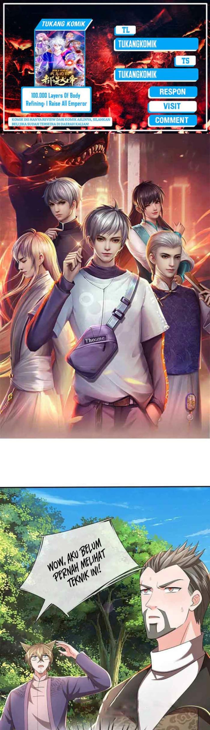 Baca Komik 100.000 Layers Of Body Refining: I Raise All Emperor Chapter 364 Gambar 1