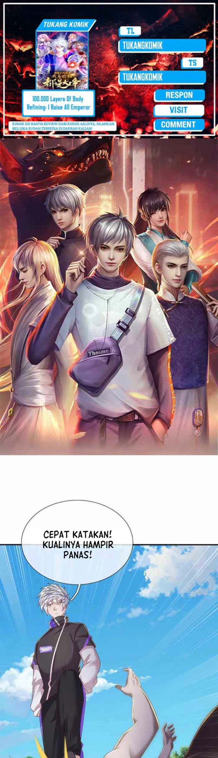 Baca Komik 100.000 Layers Of Body Refining: I Raise All Emperor Chapter 367 Gambar 1