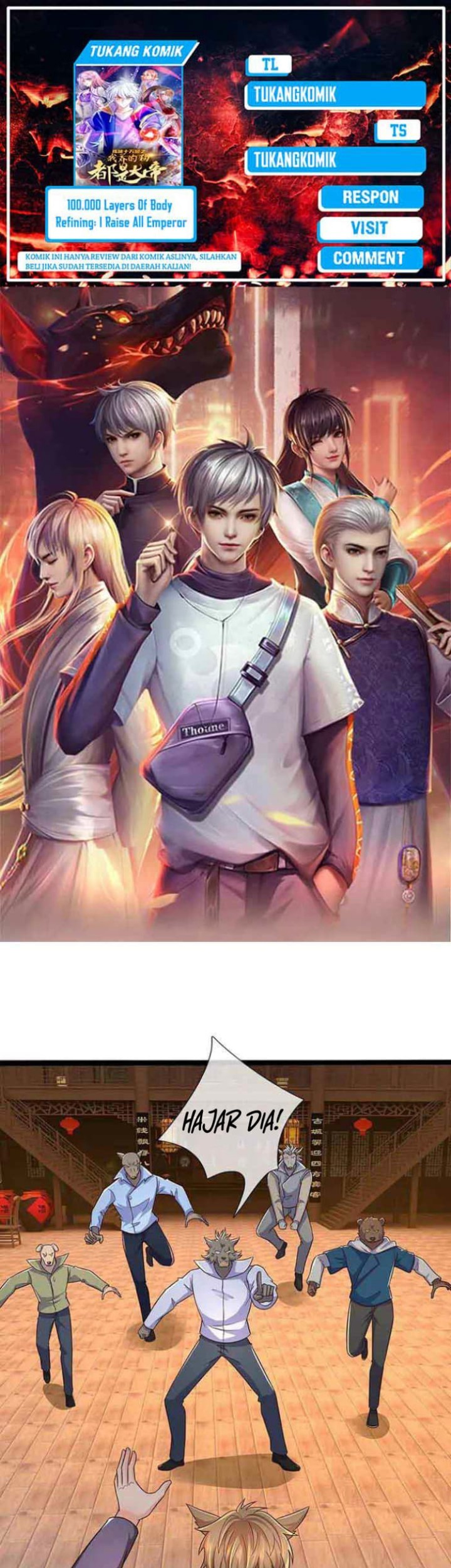 Baca Komik 100.000 Layers Of Body Refining: I Raise All Emperor Chapter 369 Gambar 1