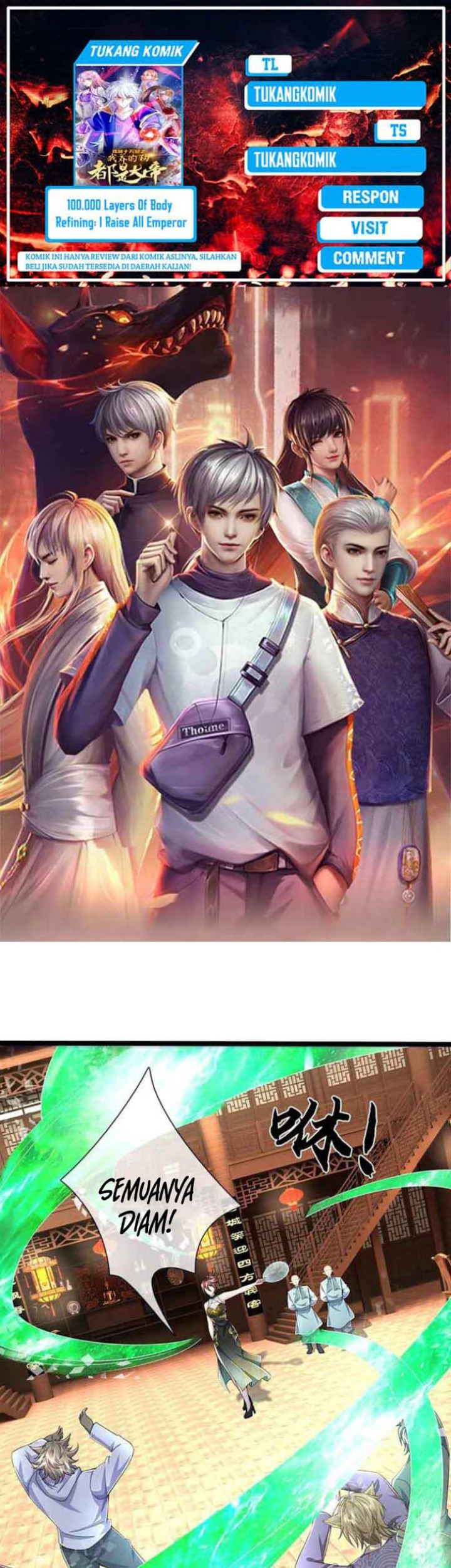 Baca Komik 100.000 Layers Of Body Refining: I Raise All Emperor Chapter 370 Gambar 1