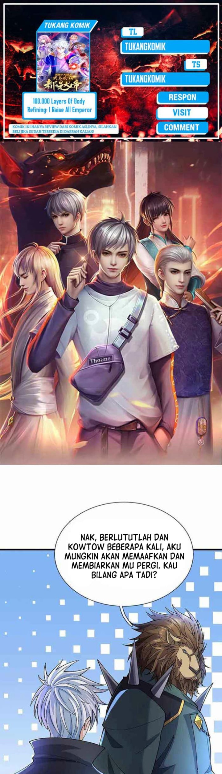 Baca Komik 100.000 Layers Of Body Refining: I Raise All Emperor Chapter 371 Gambar 1