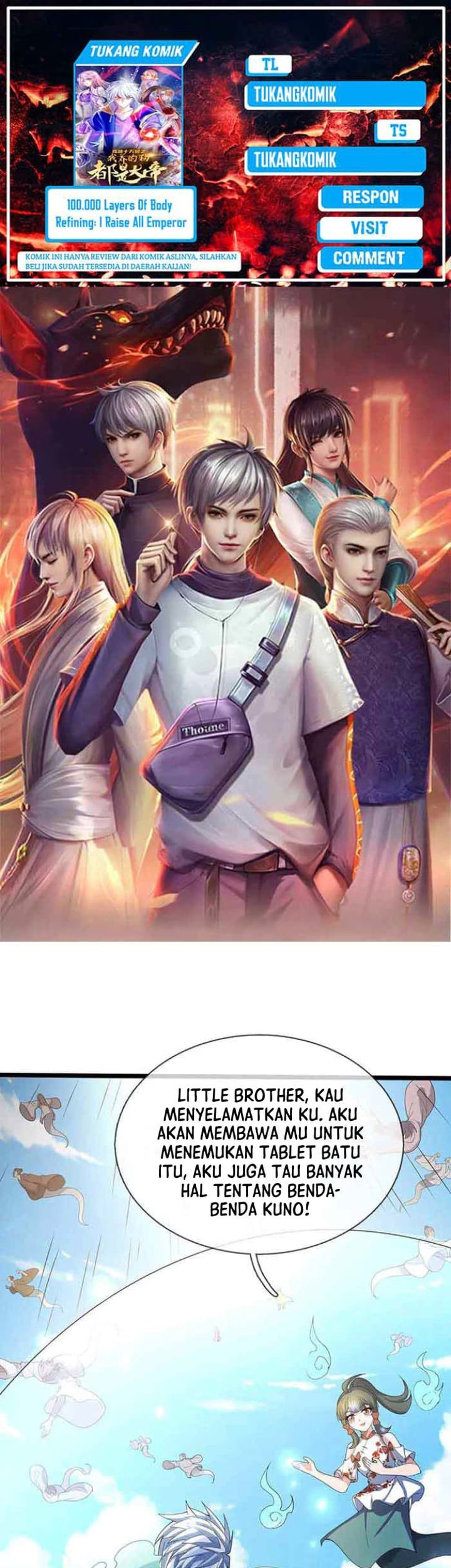 Baca Komik 100.000 Layers Of Body Refining: I Raise All Emperor Chapter 374 Gambar 1