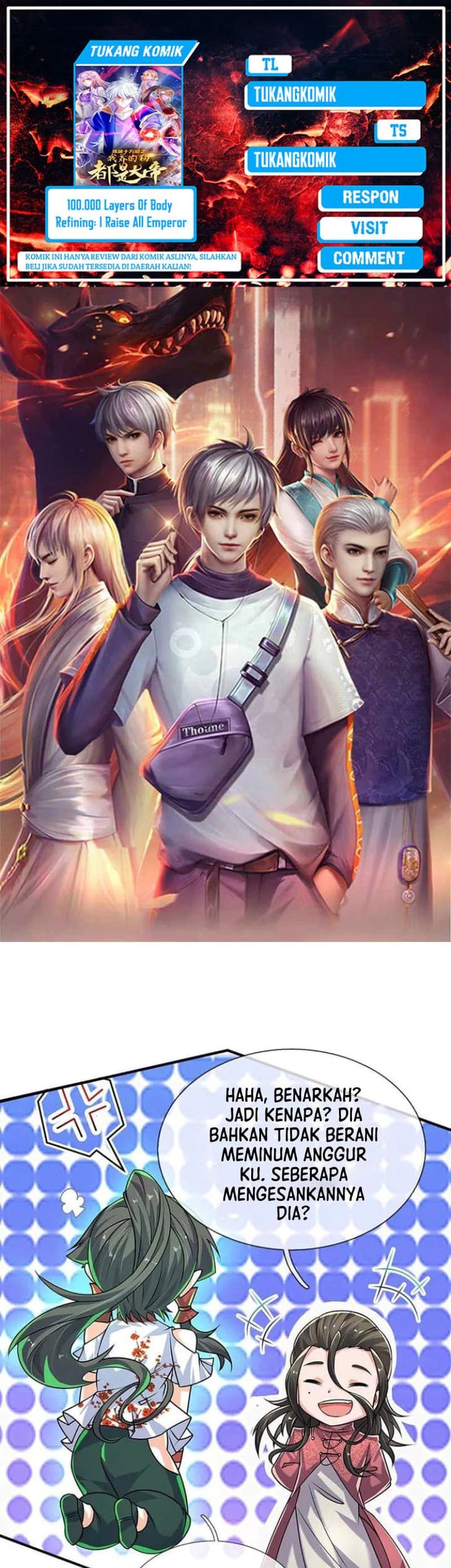 Baca Komik 100.000 Layers Of Body Refining: I Raise All Emperor Chapter 376 Gambar 1