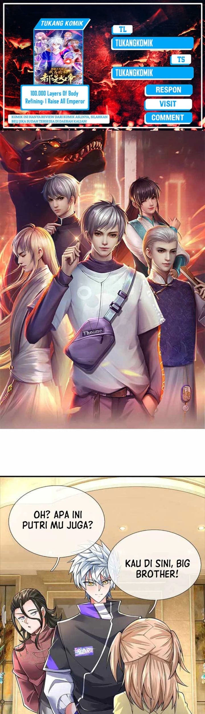 Baca Komik 100.000 Layers Of Body Refining: I Raise All Emperor Chapter 379 Gambar 1