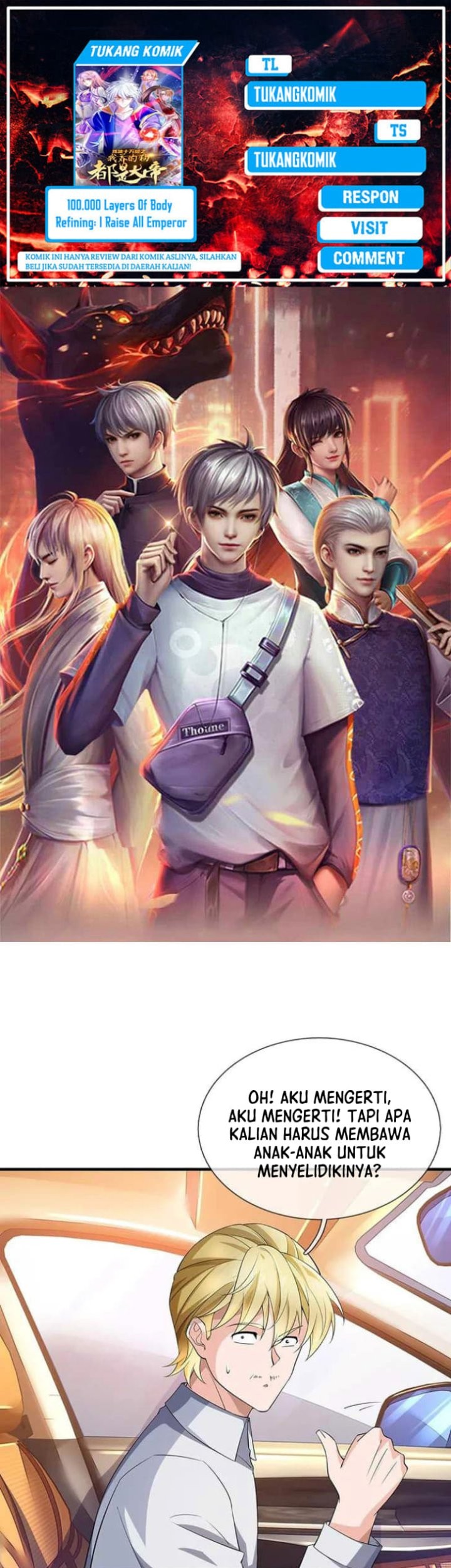 Baca Komik 100.000 Layers Of Body Refining: I Raise All Emperor Chapter 380 Gambar 1