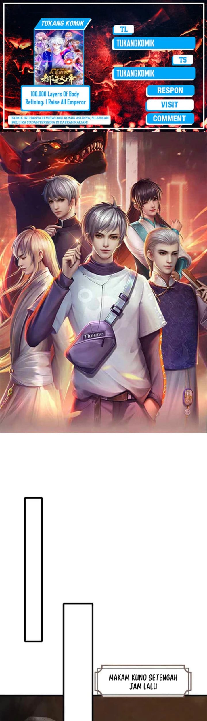 Baca Komik 100.000 Layers Of Body Refining: I Raise All Emperor Chapter 381 Gambar 1