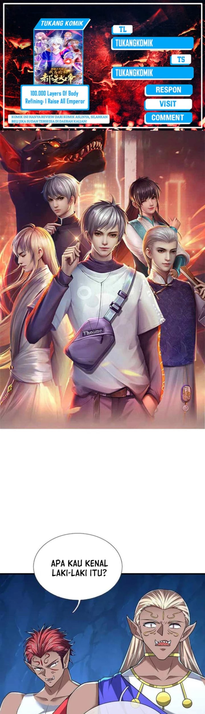 Baca Komik 100.000 Layers Of Body Refining: I Raise All Emperor Chapter 384 Gambar 1