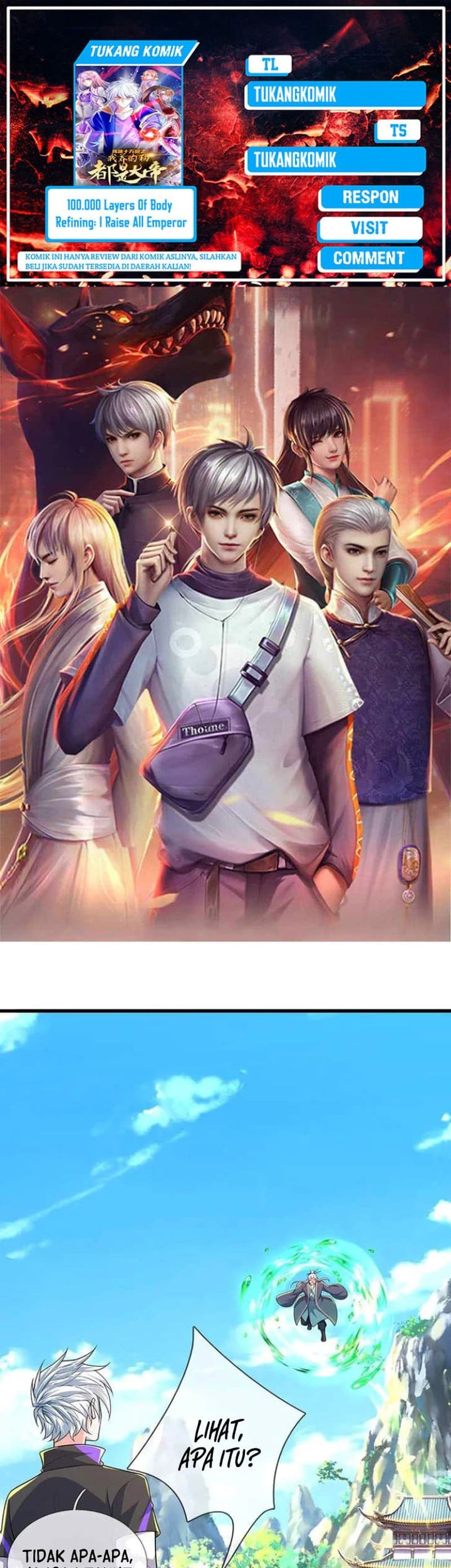 Baca Komik 100.000 Layers Of Body Refining: I Raise All Emperor Chapter 385 Gambar 1