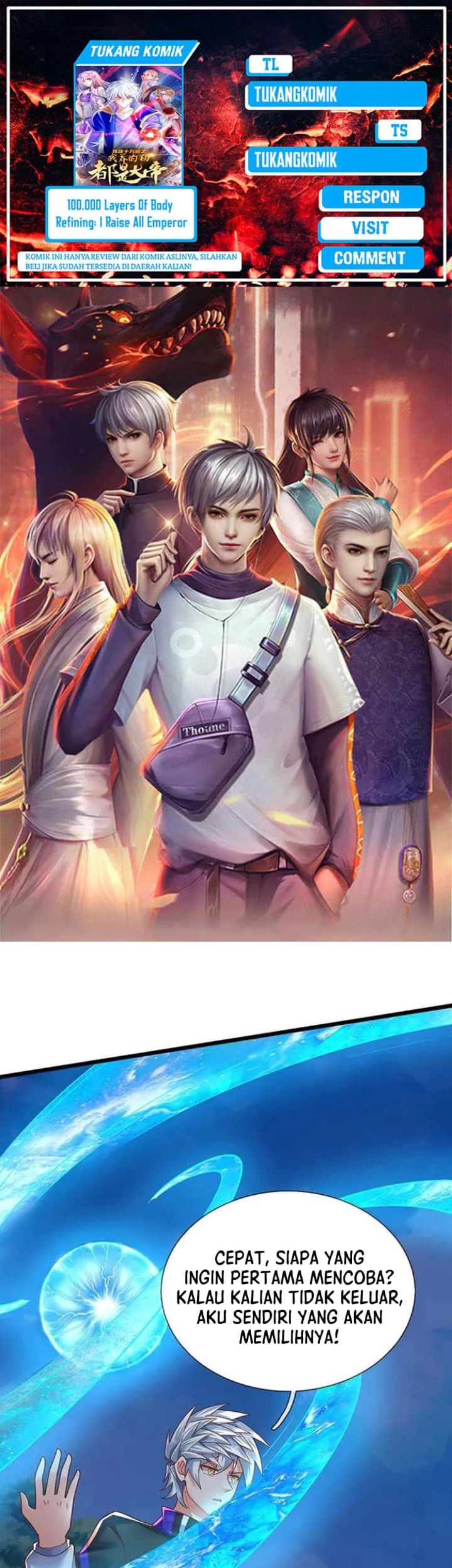 Baca Komik 100.000 Layers Of Body Refining: I Raise All Emperor Chapter 388 Gambar 1