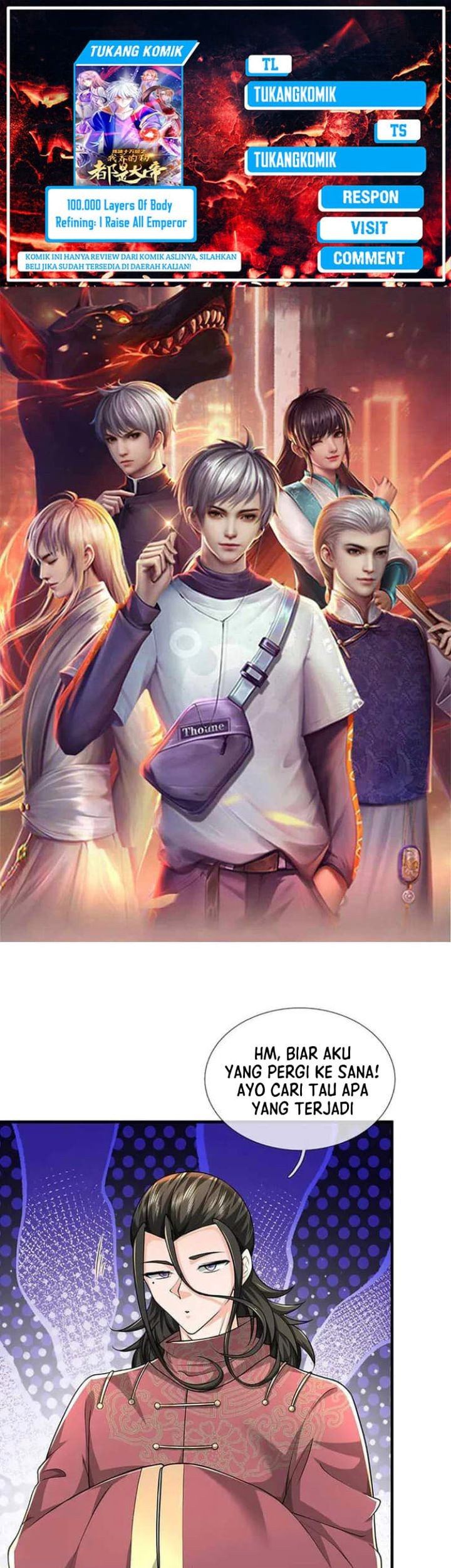 Baca Komik 100.000 Layers Of Body Refining: I Raise All Emperor Chapter 389 Gambar 1